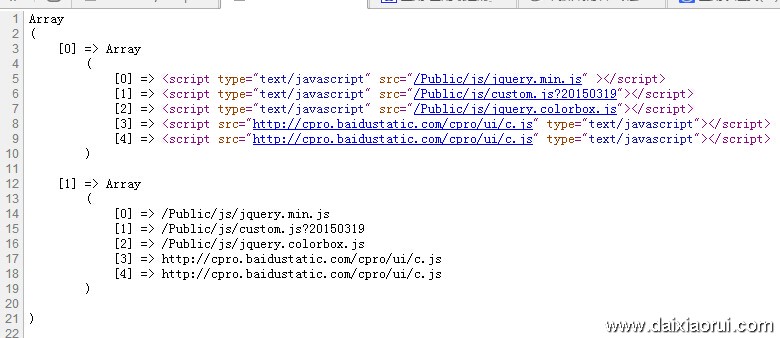 php正则匹配页面引入的js